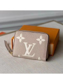 Louis Vuitton Zippy Coin Purse Wallet in Giant Monogram Leather M69797 Grey 2021