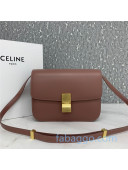 Celine Medium Classic Bag in Box Calfskin 8007 Light Brown 2020 (Top quality)