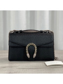 Gucci Dionysus Leather Top Handle Bag 621512 Black 2021