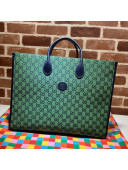 Gucci GG Multicolour Canvas Large Tote Bag ‎659980 Green 2021