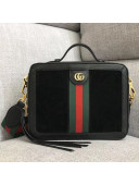Gucci Suede Ophidia Small Shoulder Bag 550622 Black 2018