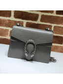 Gucci Dionysus Mini Leather Bag 421970 Grey/Silver 2021