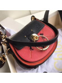 Chloe Small Tess Bag With Horses Embroidery Red/Black 2018