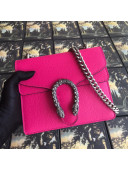 Gucci Dionysus Mini Leather Bag 421970 Hot Pink 2021