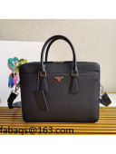 Prada Men's Saffiano Leather Business Briefcase Bag 2VE366 Dark Blue 2021