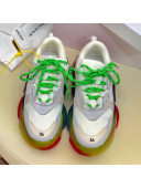 Balenciaga Triple S Sneakers White/Rainbow Sole 03 2020