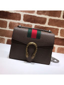 Gucci Dionysus Web Leather Mini Bag 421970 Brown 2021