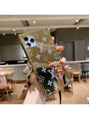 Louis Vuitton Glazed Monogram iPhone Case Gold 2021 1105132