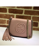 Gucci Soho Calfskin Mini Shoulder Bag 323190 Pink 2021