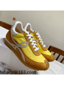 Loewe Suede & Fabric Sneakers Yellow 2021 111745
