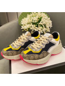 Gucci Rhyton GG Supreme Multicolor Sneakers Yellow 2020
