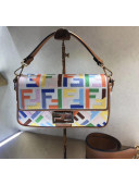 Fendi Medium Baguette Bag in Multicolor FF Canvas 2020