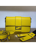 Fendi Men's Baguette Graind Leather Medium Shoulder Bag/Belt Bag Yellow 2019