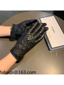 Chanel Camellia Lambskin and Cashmere Gloves Black 2021 13