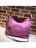 Gucci Soho Calfskin Tote Bag 408825 Rose Pink 2020