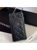 Chanel Lambskin Classic Clutch With Chain AP0990 Black 2020