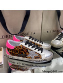 Golden Goose Super-Star Sneakers in Leopard Print Horse Hair and Silver Leather 2021