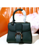 Delvaux Brillant Mini Rodéo in Grained Calfskin Bag Dark Green 2020