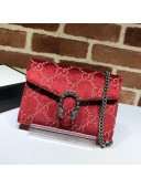 Gucci Dionysus GG Velvet Mini Chain Wallet 401231 Red 2021