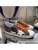 Golden Goose Super-Star Sneakers in Leopard Print Horse Hair with White Star 2021