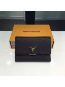 Louis Vuitton Capucines Compact Wallet Noir 2017