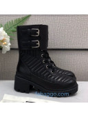 Gucci Calfskin Short Boot with Interlocking G 628855 Black 2020