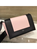 Celine Medium Frame Shoulder Bag in Smooth Calfskin Pink/Black 2018