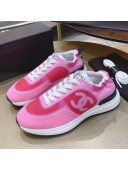 Chanel Denim Sneakers G37122 Pink 2021