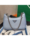 Prada Re-Edition Nylon Mini Shoulder Bag 1TT122 Light Blue 2021