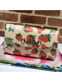 Gucci Zumi GG Gucci Strawberry Print Small Shoulder Bag ‎572375 2019