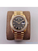 Rolex Datejust Watch 40mm With Crystal Gold/Black 2020 Top Quality 