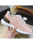 Chanel Embroidered Mesh Sneakers G37129 Pale Pink 2021