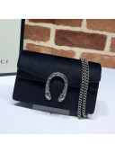 Gucci Dionysus Super Mini Bag in Black Velvet 476432 2020
