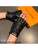 Louis Vuitton Lambskin Gloves Black 2021 29
