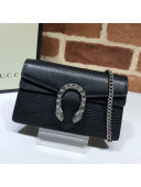 Gucci Dionysus Super Mini Bag in Black Leather 476432 2020