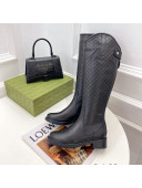 Gucci Leather High Boots 4cm Black 2021 33