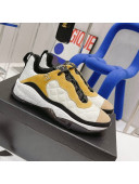 Chanel Mesh & Suede Sneakers G38290 Yellow/White 2021 73