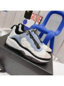 Chanel Mesh & Suede Sneakers G38290 Beige/Blue 2021 