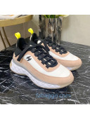 Chanel Suede Sneakers G35617 02 Nude/White 2020