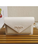 Prada Saffiano Leather Mini Bag 1BP020 White 2020