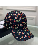 Gucci Liberty London Floral Baseball Hat Black/Multicolor 2020