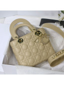Dior MY ABCDior Small Bag in Cannage Leather Apricot 2020