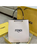 Fendi Pack Leather Medium Shopping Bag Pink 2021
