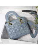 Dior MY ABCDior Small Bag in Cannage Leather Light Blue 2020