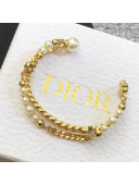 Dior Metal Pearl Bracelet Gold 2019