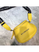 Balenciaga Calfskin Everyday Strap Crossbody Bag Yellow 2019