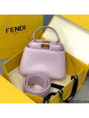 Fendi Iconic PEEKABOO XS Bag in Pink Lambskin 2021