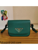 Prada Saffiano Leather Shoulder Bag 1BD249 Green 2021