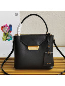 Prada Saffiano Leather Bucket Bag 1BN012 Black 2020