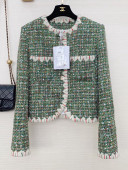 Chanel Tweed Jacket CHJ021924 Green 2022
